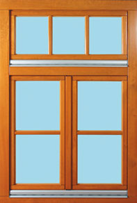 Außenansicht Holz-Fenster Foto Holz-Fenster Außenansicht